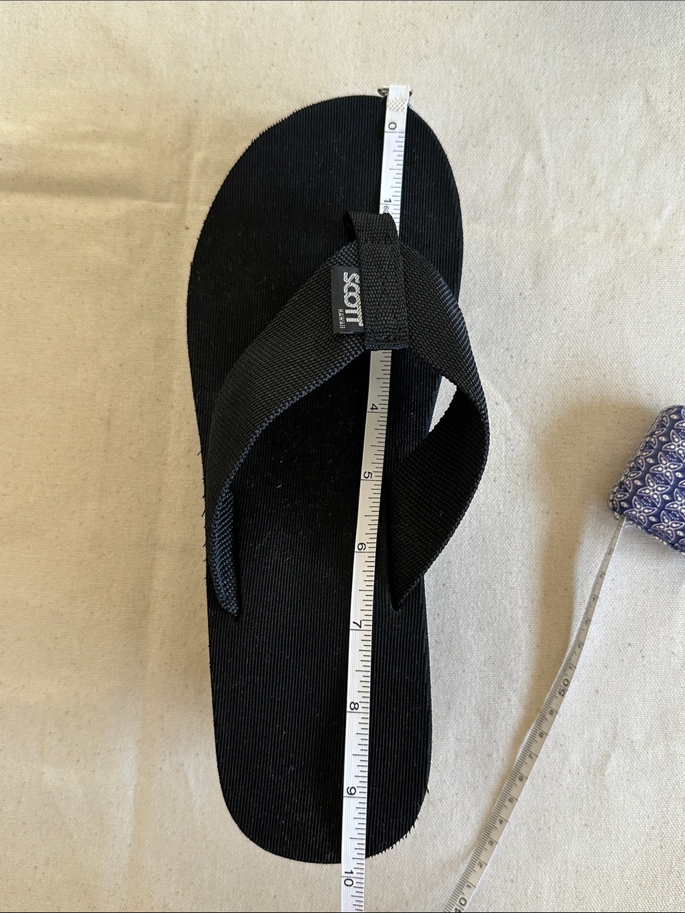 Scott Black Wedge Flip Flop Sandals for Women - Picture 4 of 9